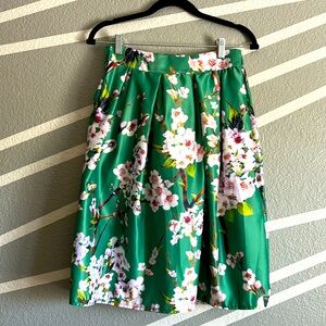 Cherry blossom full satin skirt